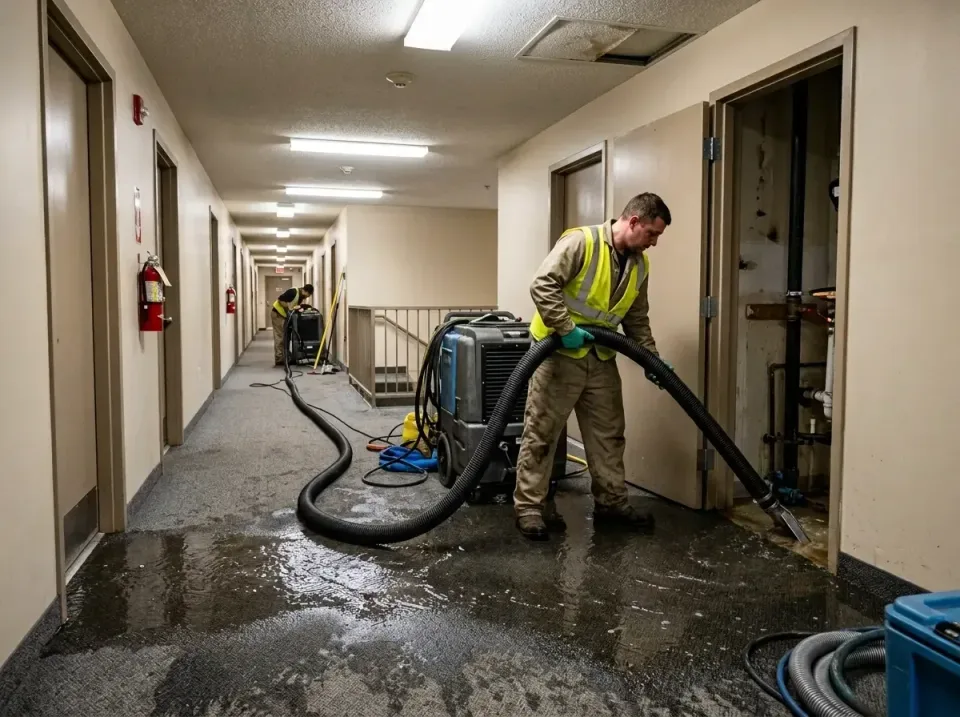 multi-unit-apartment-hallway-f-005 — frequently asked questions, Emergency Burst Pipe Water Extraction & Removal in Livingst…
